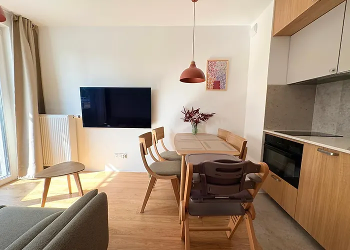 Apartman Len One Sobieszewo Baltic Line Blisko Morza Na Wyspie Sobieszewskiej Dla Rodzin Przyjazny Zwierzetom Z Tarasem Gdańsk